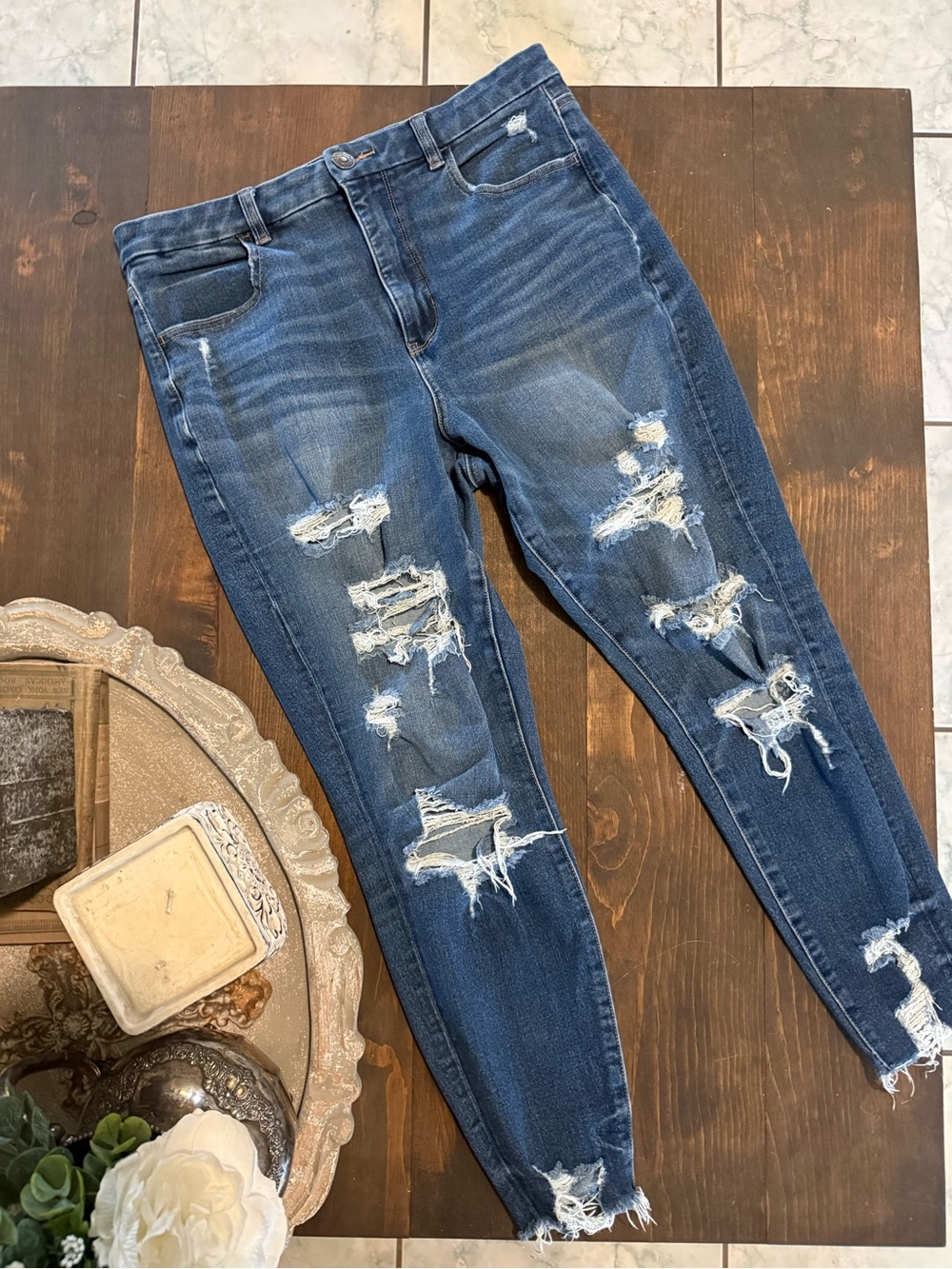 American Eagle curvy hi rise jeggings